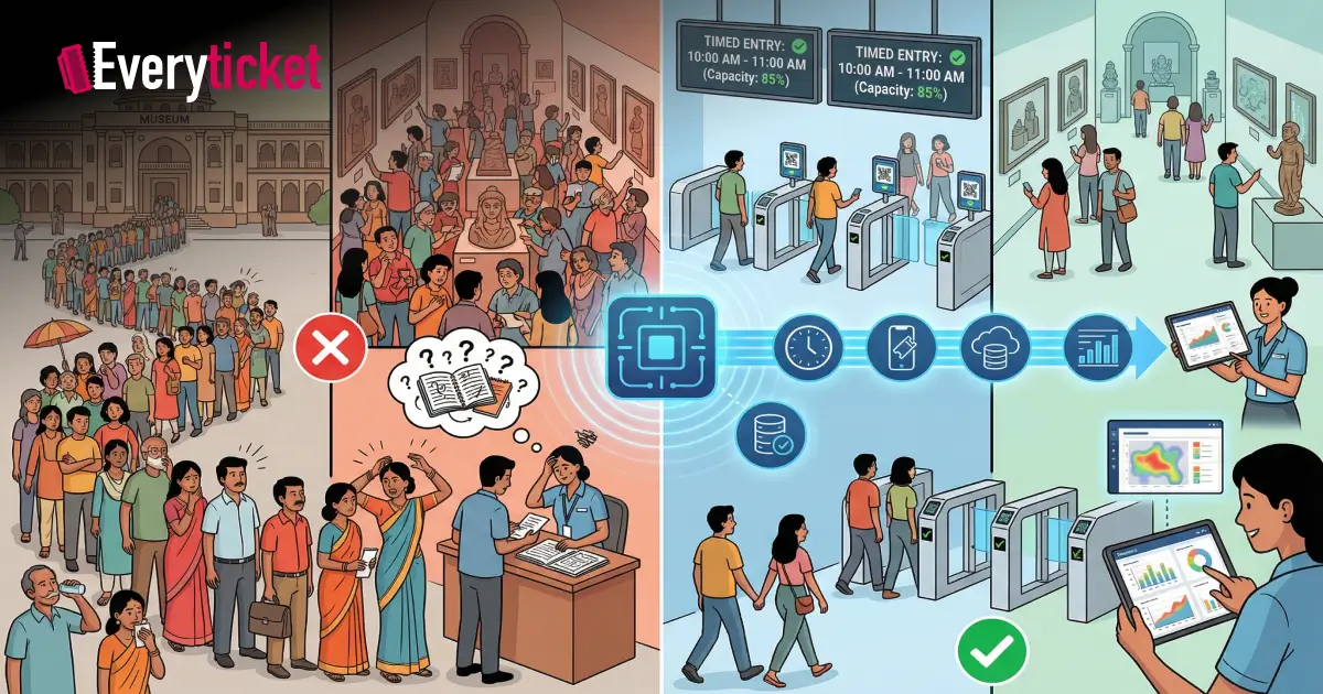 modern museum entry management system
